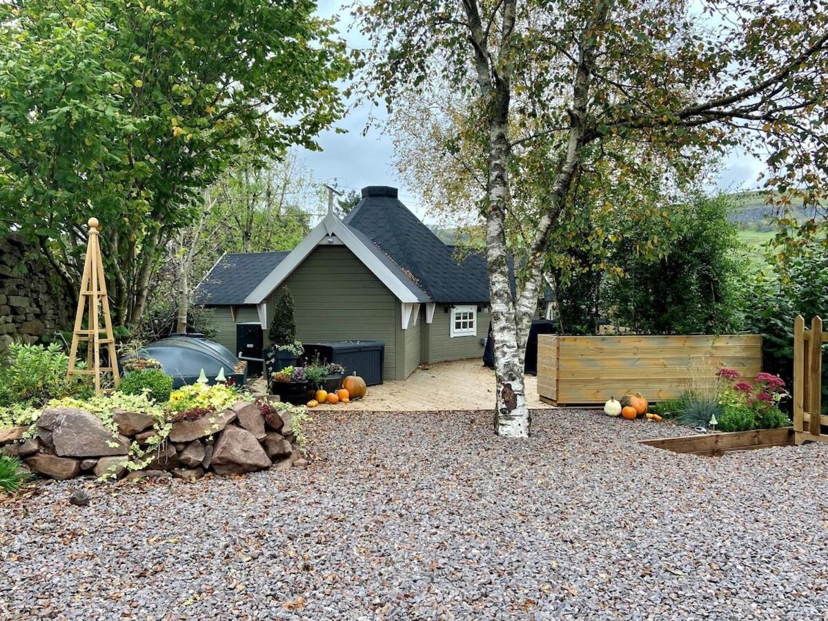 Ein Trysor Cudd Cabin Pont Sticill Exterior foto